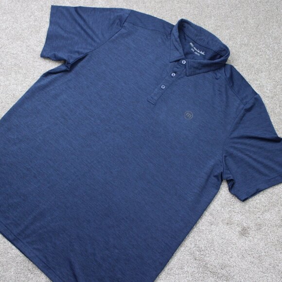 Travis Mathew Polo Shirt Mens 2XL XXL Blue Golf Short Sleeve Pullover - Picture 5 of 15